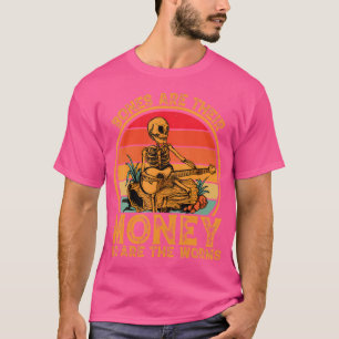 T-shirt Les Os Sont Leur Argent De Même Que Les Vers Retro