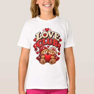 T-shirt Les ours du Love Club embrassent le cœur