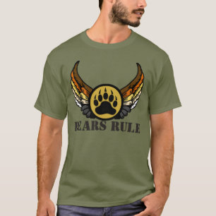 T-shirt Les ours règnent Drapeau de fierté d'ours Ailes Pa