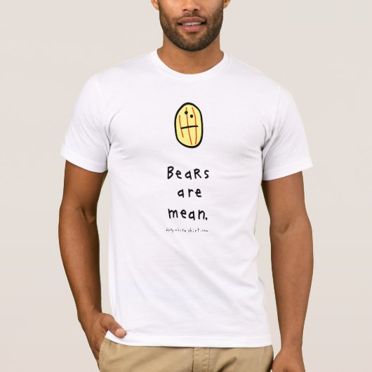 T-shirt Les ours sont moyens (Devant)