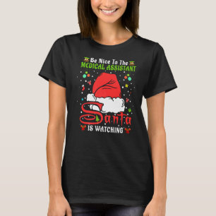 T-shirt Les Pajamas De Noël Soyez Gentils Avec L'Assistant