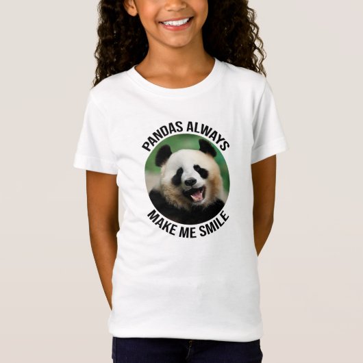 T-Shirt Les Pandas Me Font Toujours Sourire (Devant)