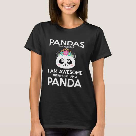 T-shirt Les Pandas Panda Sont Un Super Ours De Panda - Le  (Devant)