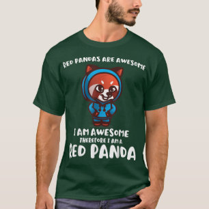 T-shirt Les Pandas Rouges Sont GéniauxAdultes Enfants Mign