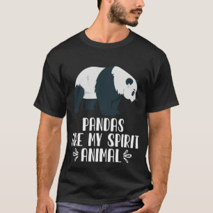 T-shirt Les pandas sont mon esprit animal