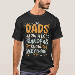 T-shirt Les papas drôles savent beaucoup de choses, les gr