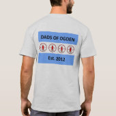 T-shirt Les papas du bouton Ogden avant à long feutre T (Dos)