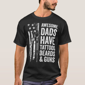 T-shirt Les papas fantastiques ont Tattoos Les ours et les