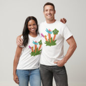 T-shirt Les papillons aspirent le nectar d'un mignon flowe (Unisexe)