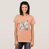 T-shirt Les papillons blancs sont un animal nuisible (Devant entier)