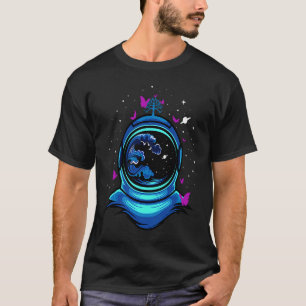 T-shirt Les papillons de l'espace des astronautes Les casq