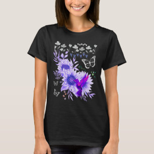 T-shirt Les papillons et les colibris trouvent le jardin B