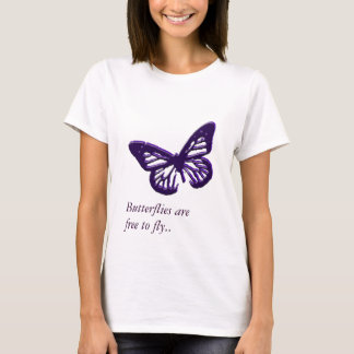 T-shirt Les papillons sont libres pour voler