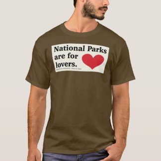 T-shirt Les parcs nationaux sont pour les amoureux autocol