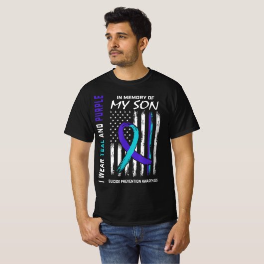 T-shirt Les Parents En Mémoire Du Fils Sensibilisation Au  (Devant entier)