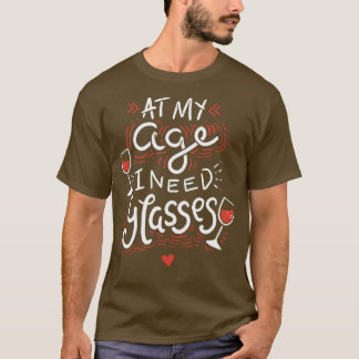 T-shirt Les paroles en verre de vin