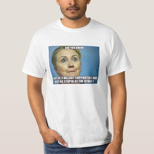 T-shirt Les partisans d'Hillary (Devant)
