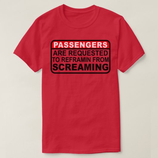 T-shirt Les passagers sont demandés (Design devant)