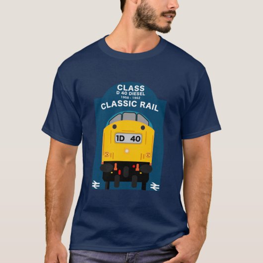 T-shirt Les passionnés de train ferroviaire britannique (Devant)