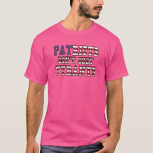 T-shirt Les patriotes n'obéissent pas aux tyrans Drapeau V