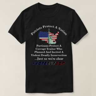 T-shirt Les Patriotes Protègent Une Nation Les Partisans P