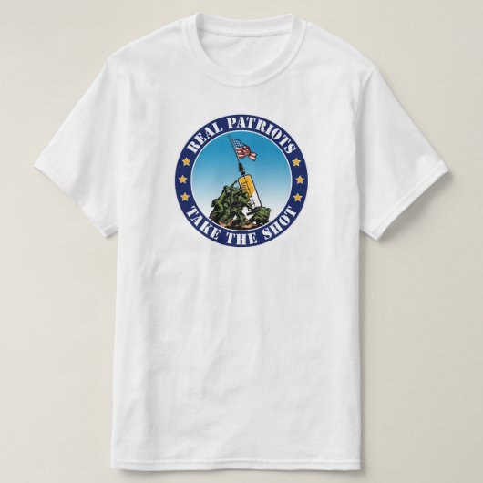 T-shirt Les Patriotes Réels Prennent Le Billet - Iwo Jima  (Design devant)