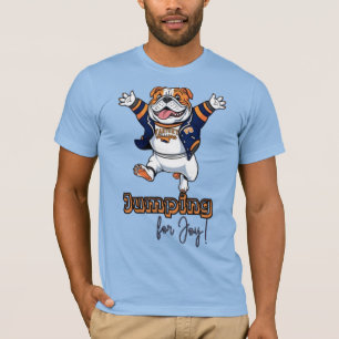 T-shirt Les pattes dans l'air Bulldog Fun Art