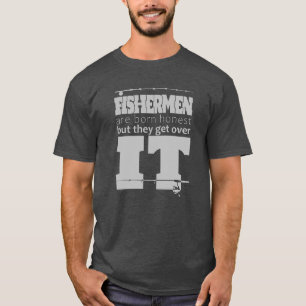 T-shirt Les Pêcheurs Sont Des Graphiques Vectoriels Honnêt