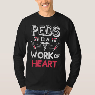 T-shirt Les pédia est une œuvre du cœur pédiatrie pédiatre