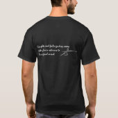 T-shirt Les pensées et les sentiments chutent loin comme (Dos)