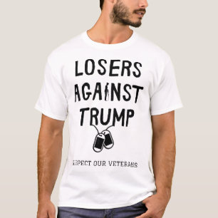 T-shirt Les perdants contre Trump - Respectez nos anciens