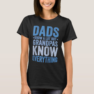 T-shirt Les Pères Connaissent Beaucoup Mais Les Grand-Père