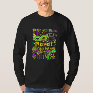 T-shirt Les perles et la lessive C'est une Mardi Gras Thin