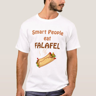 T-shirt Les personnes futées mangent le falafel