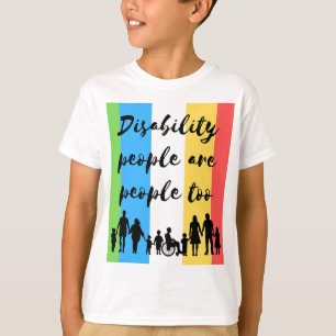 T-shirt les personnes handicapées sont aussi des personnes