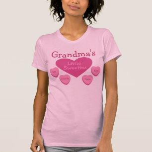 T-shirt Les petits bonbons de la grand-maman personnalisée