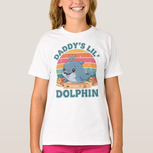T-shirt Les petits dauphins de papa (Devant)