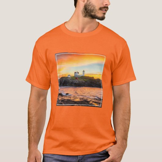 T-shirt Les phares | Nubble Lighthouse Maine (Devant)
