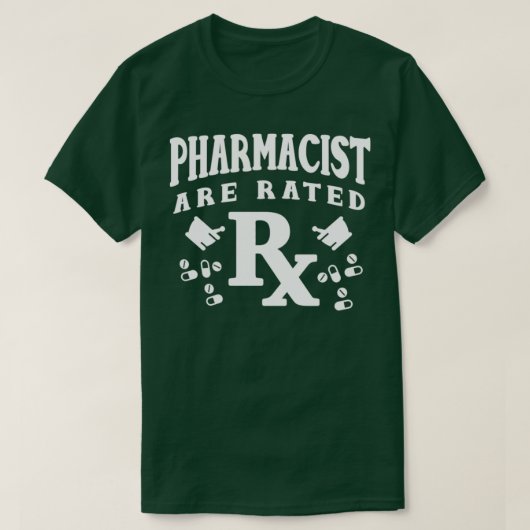 T-shirt Les Pharmaciens Sont Évalués Rx Technicien En Phar (Design devant)