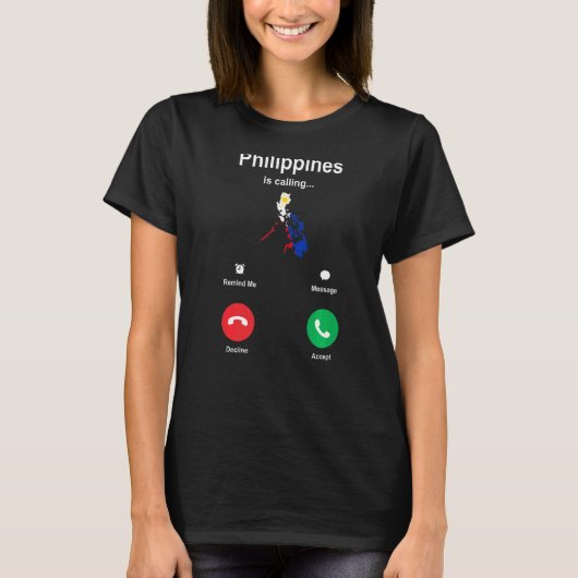 T-shirt Les Philippines appellent (Devant)