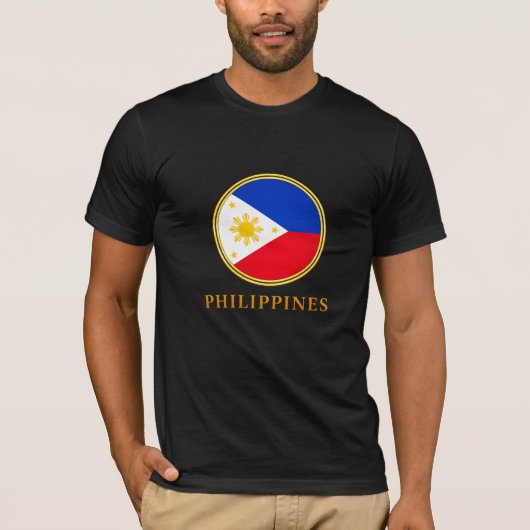 T-shirt Les Philippines - Drapeau philippin (Devant)