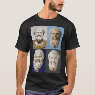 T-shirt Les philosophes grecs anciens souriants Aristote P