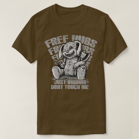 T-shirt Les Pièges Libres Juste Le Rage Ne Me Touchent Pas (Design devant)