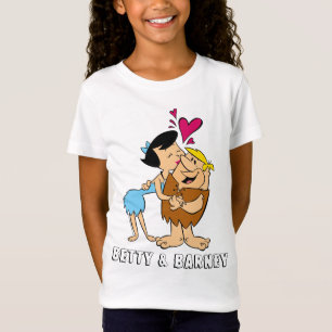 T-Shirt Les Pierrafeu   Betty Kissing Barney