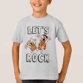 T-shirt Les Pierrafeu | Fred & Barney - Let's Rock (Devant)