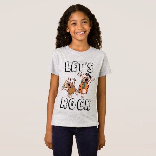 T-Shirt Les Pierrafeu | Fred & Barney - Let's Rock (Devant entier)