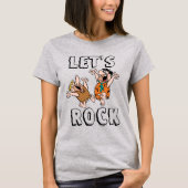 T-shirt Les Pierrafeu | Fred & Barney - Let's Rock (Devant)