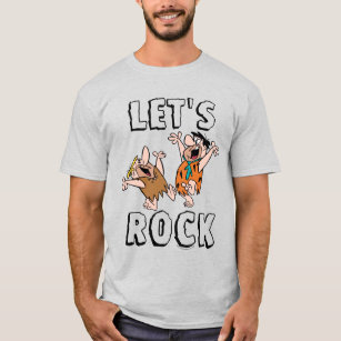 T-shirt Les Pierrafeu   Fred & Barney - Let's Rock