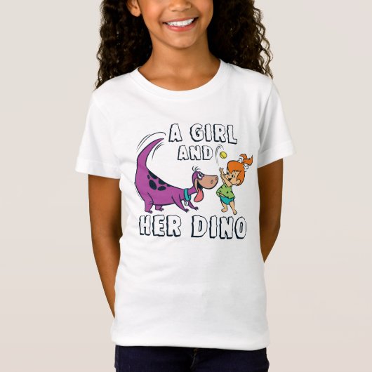 T-Shirt Les Pierrafeu | Galets & Dino Play Ball (Devant)