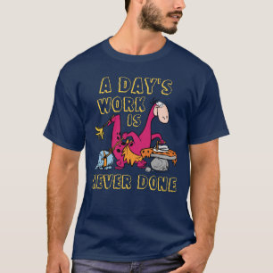 T-shirt Les Pierrafeu Maison de nettoyage de Dino